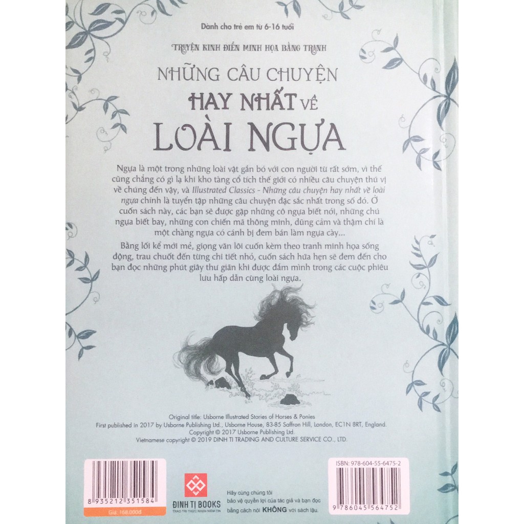 Sách - Illustrated Classics - Những câu chuyện hay nhất về loài ngựa