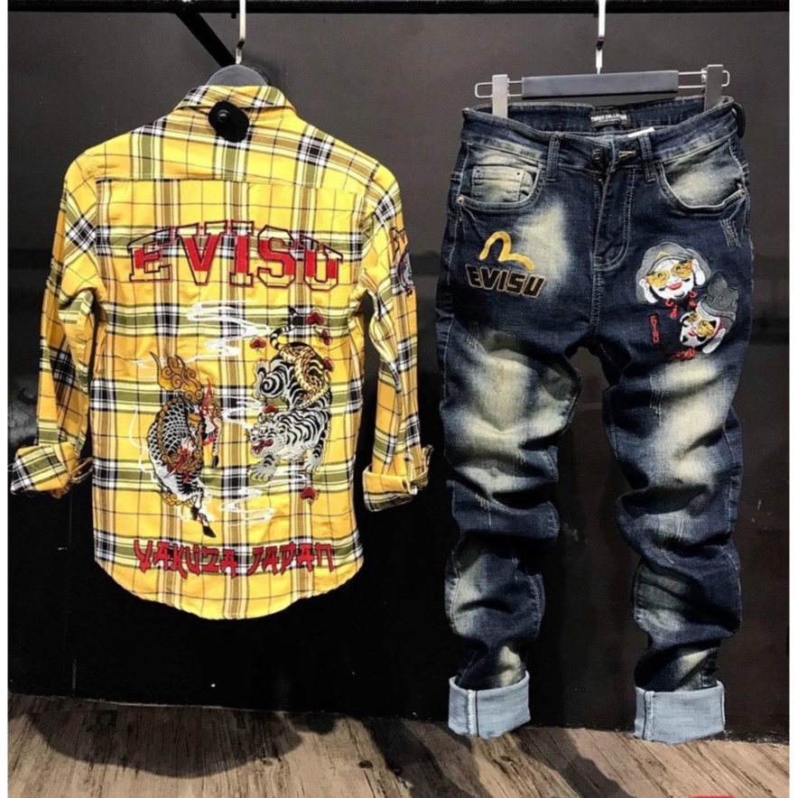 Quần jean nam co giãn 4 chiều, quần bò THÊU dáng ôm chất vải cao cấp CAROLLSTORE MS110