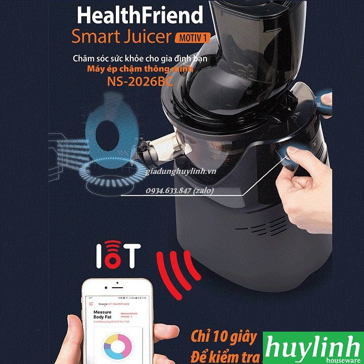 Máy ép chậm thông minh Kuvings NS-2026BC - Smart Juice