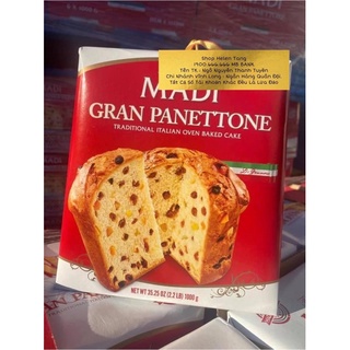 Bánh Madi Gran Panettone 1kg truyền thống của Ý