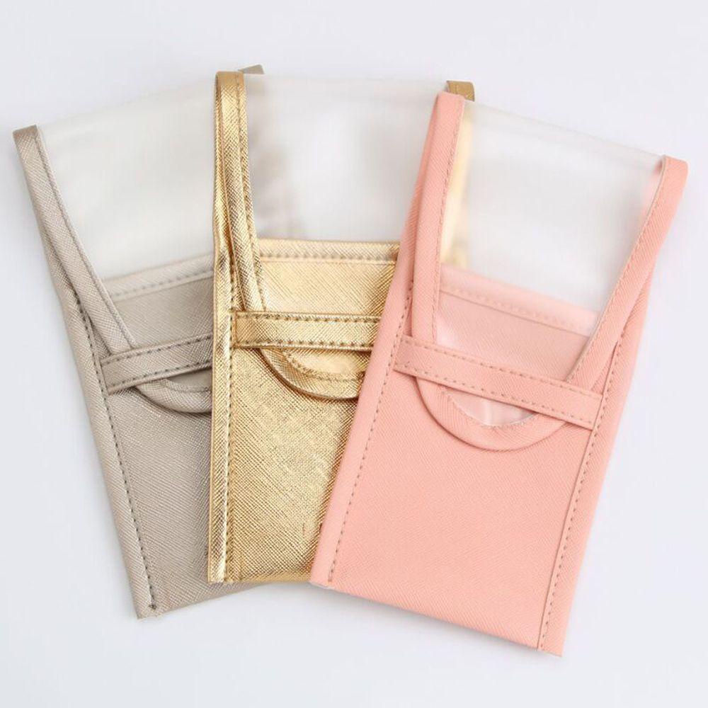 MOCHO Túi Da Pu Đựng Cọ Trang Điểm Phong Cách Vintage