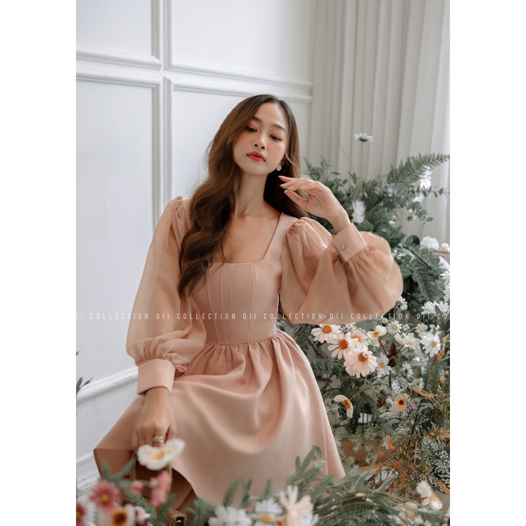 DII COLLECTION - Đầm thiết kế dáng corset cao cấp phối tay voan