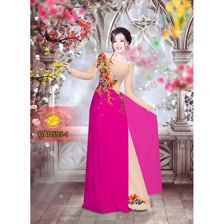 Vải Áo Dài Tằm Ý, Lụa Nhật  DAD595