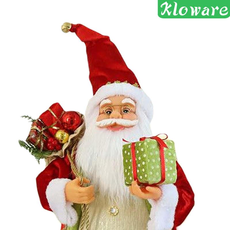 Ông Già Noel Nhồi Bông Để Bàn Trang Trí Giáng Sinh Kèm Túi Đựng Quà
