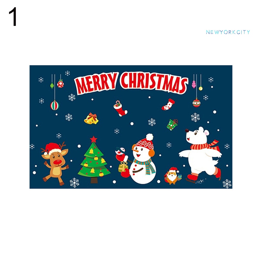 Miếng dán trang trí cửa kính họa tiết giáng sinh dễ thương