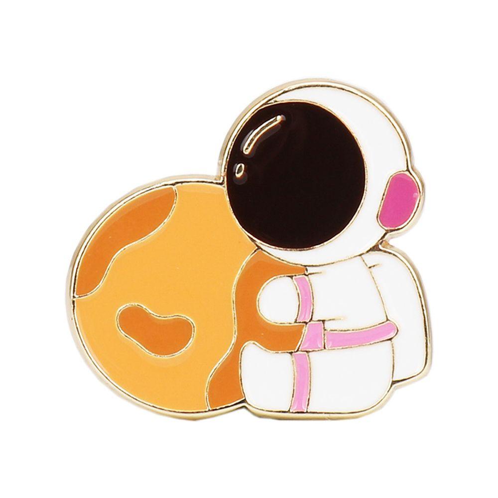 Ghim Cài Áo Hình Phi Hành Gia Hoạt Hình Mini Đơn Giản Đáng Yêu Thời Trang Nhật Bản