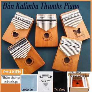 ĐÀN KALIMBA 17 phím Gỗ Tự Nhiên Đàn Ngón Tay Tặng Full bộ phụ kiện AD21