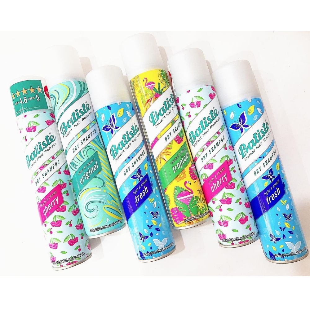 Dầu gội khô Batiste Dry Shampoo 50ml 200ml hết ngứa, hết bết dính tóc giúp tóc bồng bềnh Chính hãng - Shop Mecici