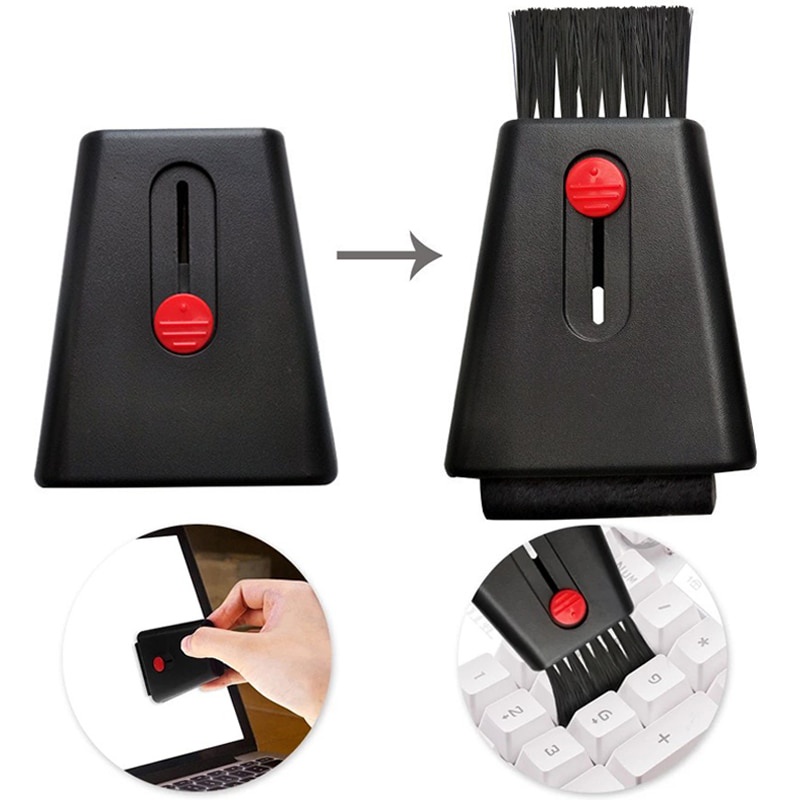 Bàn Chải Mini Hai Đầu Vệ Sinh Màn Hình Máy Tính / Laptop / Điện Thoại Tiện Dụng