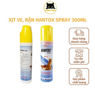 Xịt Hantox Spray diệt bọ chét ve chấy rận ghẻ chó mèo 300ml - diệt các loại bọ trên gia súc gia cầm