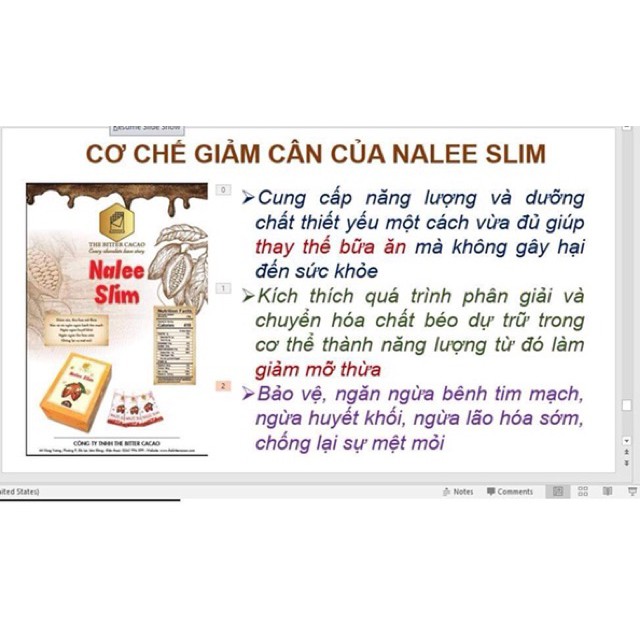 Giảm cân Nalee Slim ca cao ( The bitter cacao ) | BigBuy360 - bigbuy360.vn