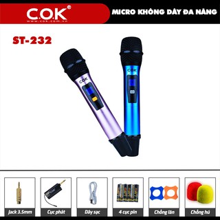 Micro không dây c.o.k st-232 - chính hãng - bảo hành 12 tháng