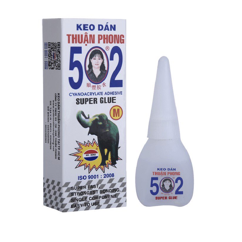 Keo Dán Con Voi 502 Mới Hàng loại 1,keo dán đa năng siêu dính hiệu Đức Anh