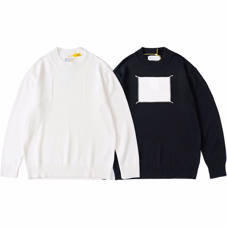 Áo len Maison Margiela knitted 4 stitch panel jumper ss21