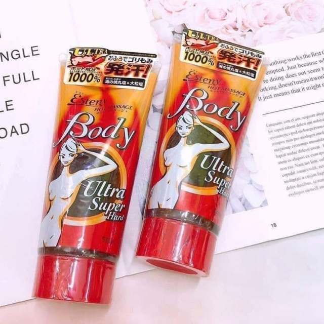 Gel Tan Mỡ Bụng Esteny Hot Body Massage Nhật Bản - Tuýp 240g
