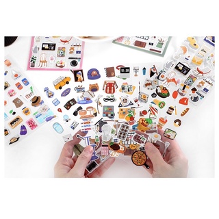[MS34] Sticker/nhãn dán mini trang trí sổ/bullet journal
