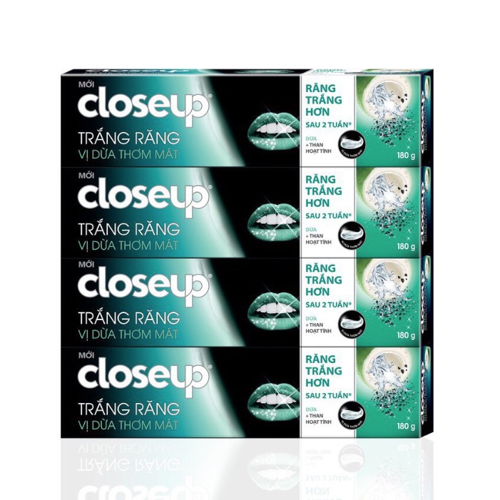 Kem Đánh Răng Closeup Trắng Răng Vị Dừa Thơm Mát hộp to 230g