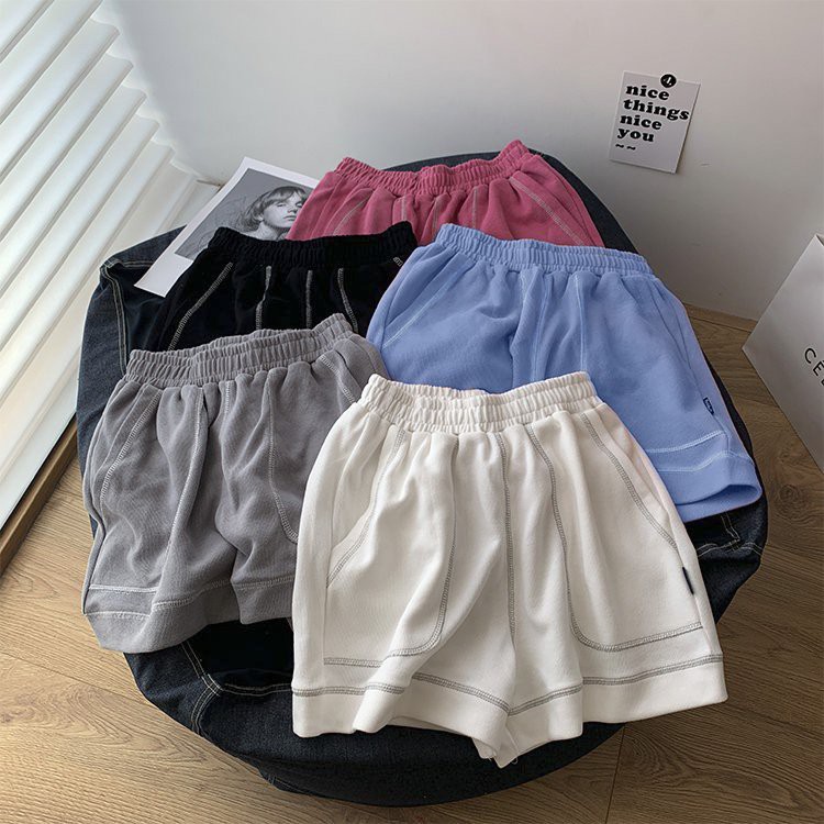 Quần Line Shorts Chỉ Nổi Unisex (Ảnh Thật)