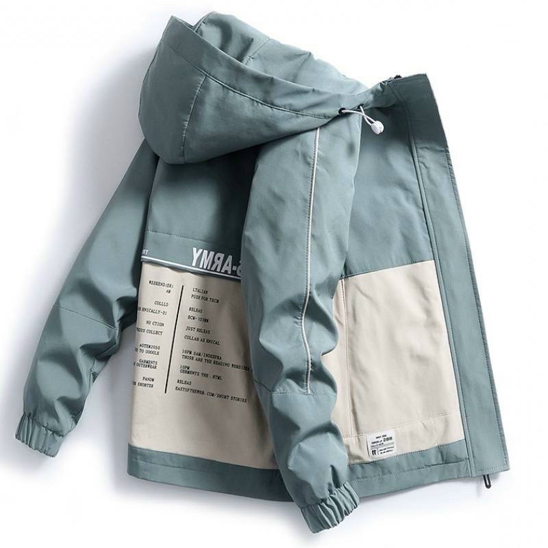 Áo Khoác Kaki Nam Có Nón Chất Đẹp Phối Màu Cá Tính