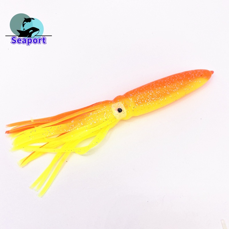 Mồi Câu Cá Giả Hình Con Mực Mềm 7inch