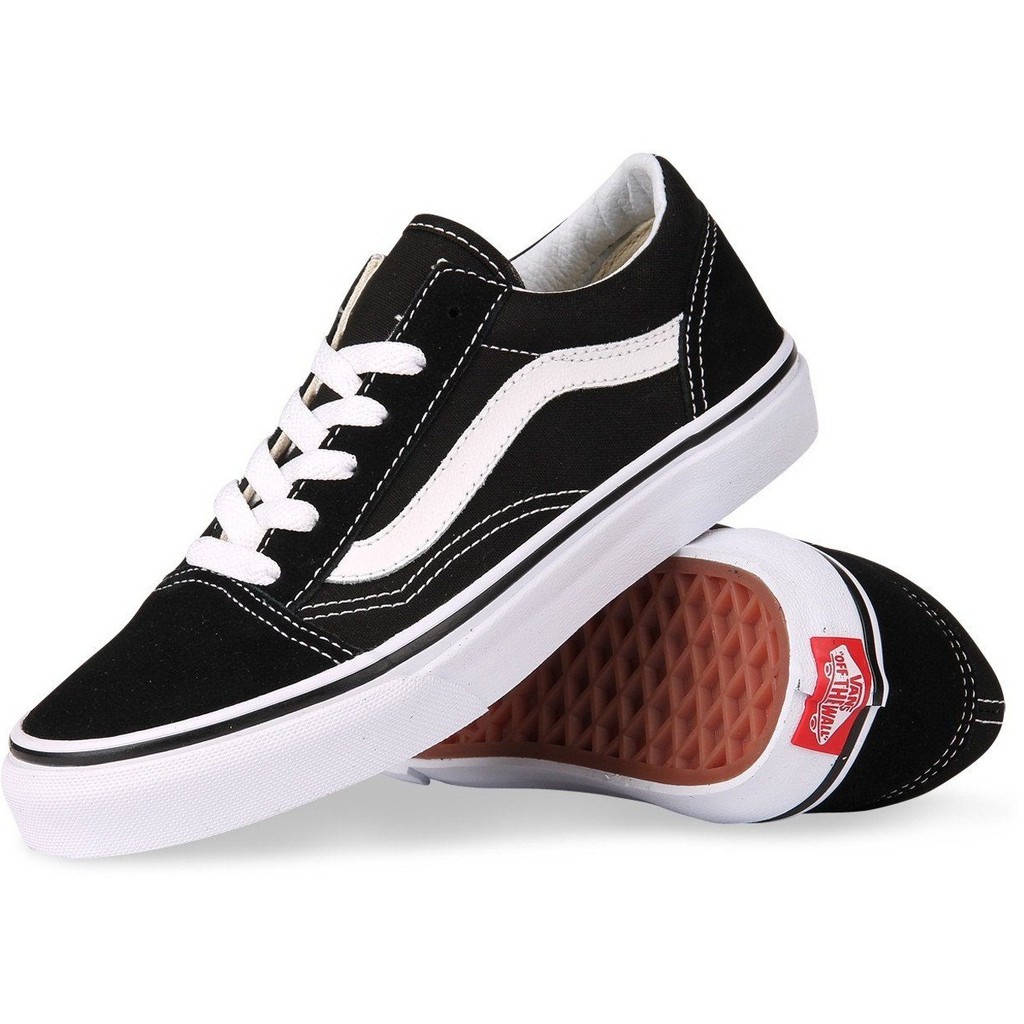 Giày Sneaker Đen Cổ Thấp Vans Old Nam