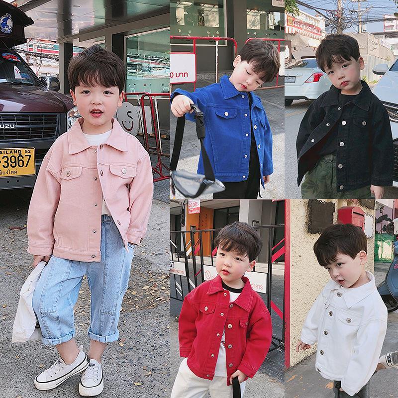 Áo Khoác Denim Thời Trang Mùa Thu Cho Bé Trai
