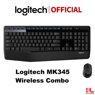 Bộ bàn phím chuột không dây Logitech MK345 chống đổ tràn nước - Hàng chính hãng Digiworld - Bảo hành 1 năm