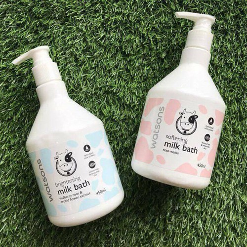 [𝑯𝒂̀𝒏𝒈 𝑪𝒉𝒖𝒂̂̉𝒏 𝑻𝒉𝒂́𝒊] Sữa tắm 💝𝒇𝒓𝒆𝒆𝒔𝒉𝒊𝒑💝 WATSONS Milk Bath 450ml