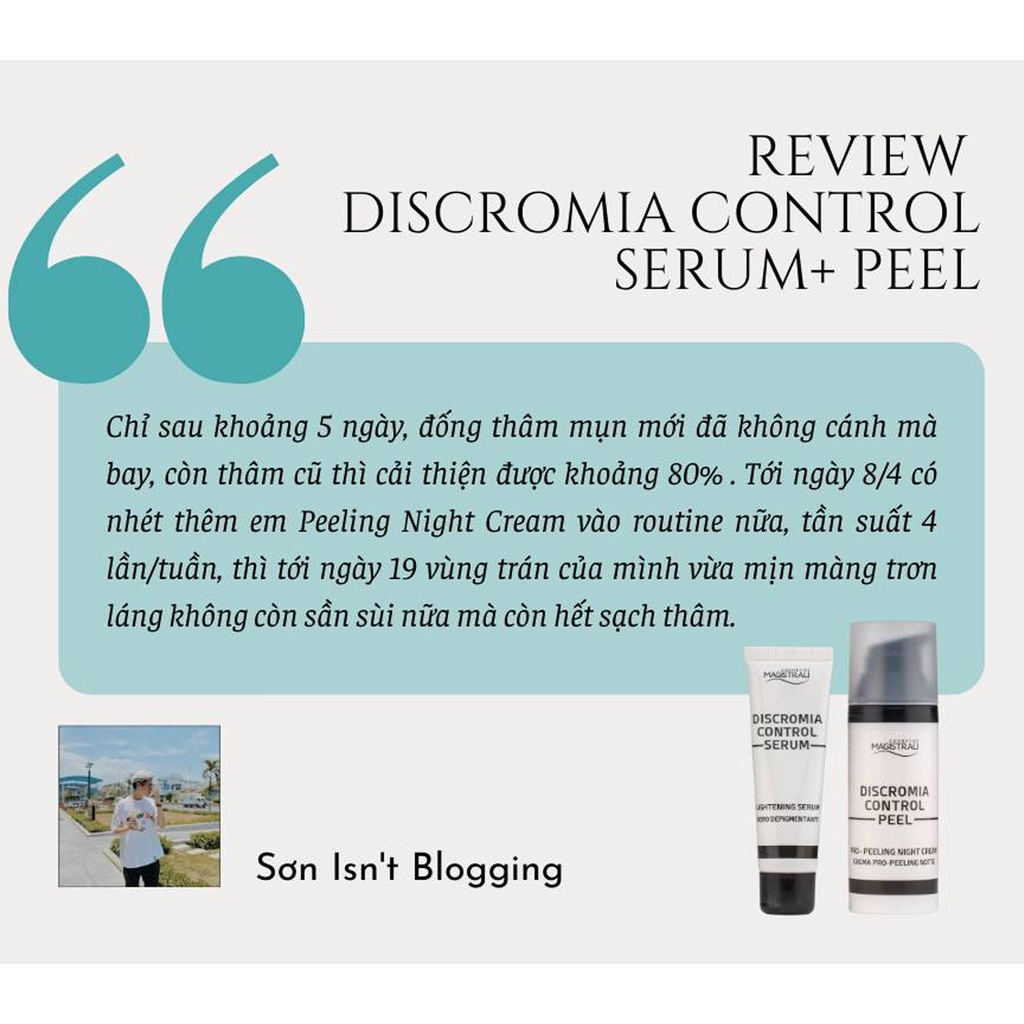Kem dưỡng sáng da Discromia Control Peel Retinol 0.05% - Trẻ hóa da, tẩy da chết, dưỡng ẩm và sáng mịn, giảm nếp nhăn, g