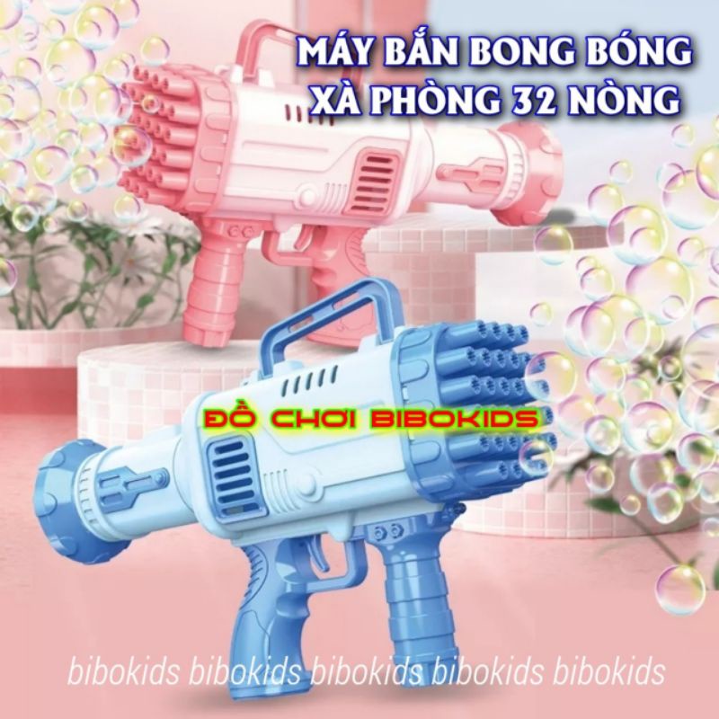 Đồ chơi súng bắn bong bóng xà phòng hình khủng long 32 nòng mẫu mới