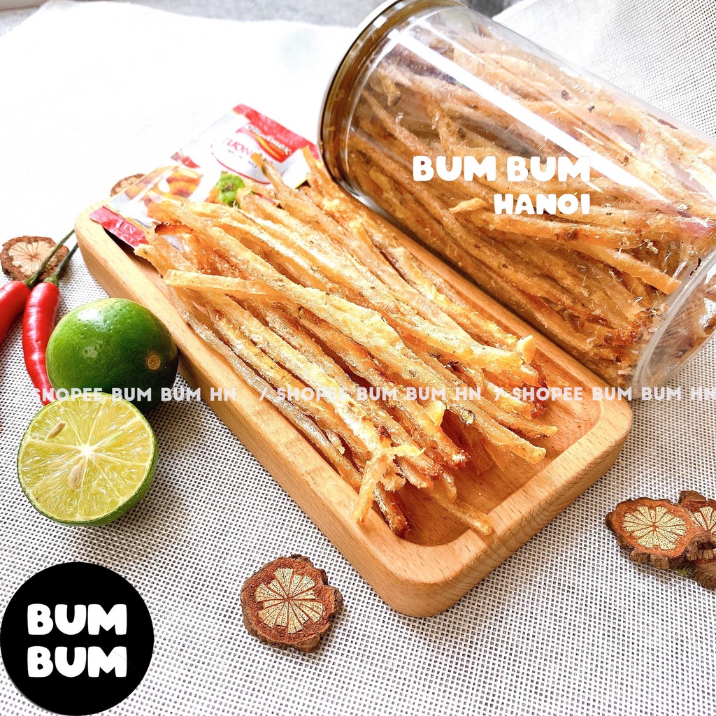 Khô cá thiều que Bumbum đồ ăn vặt Hà Nội siêu ngon siêu rẻ