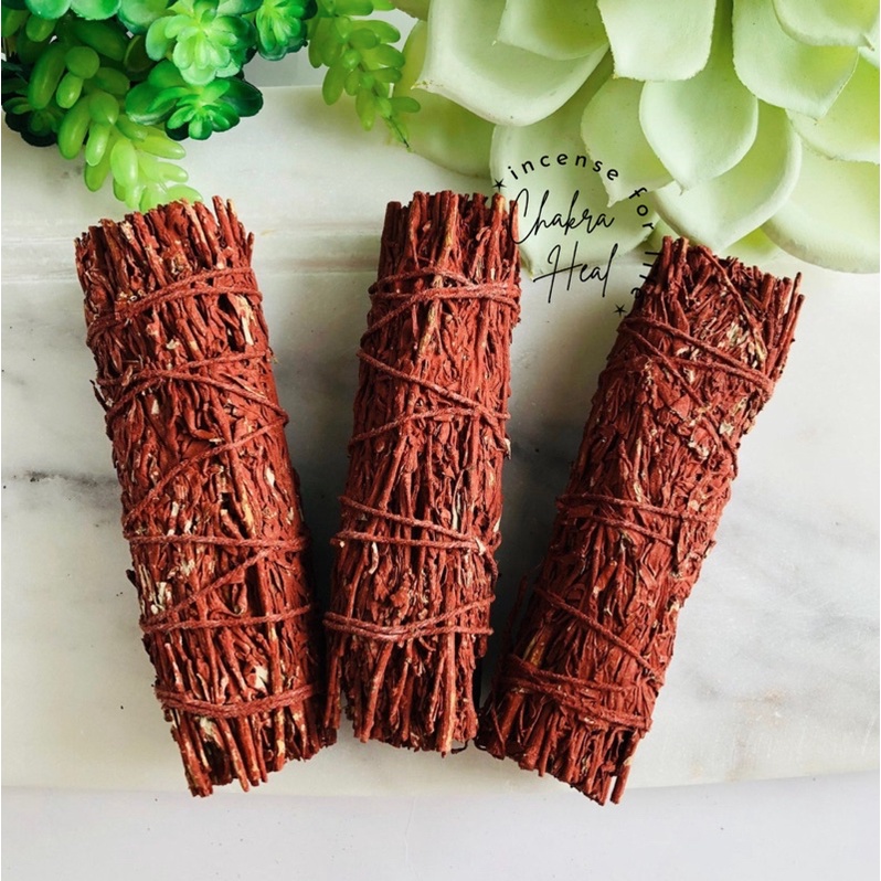 Red Sage - Xô thơm đỏ Thảo Mộc Xông Nhà và Tinh Thần l Charka Heal Incense