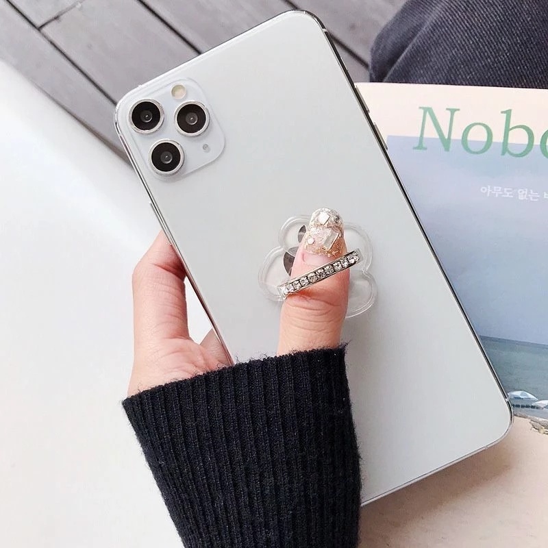 Giá đỡ điện thoại kiểu nhẫn xoay 360 độ bằng kim loại dễ thương