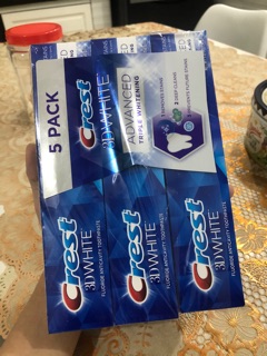 Lốc 5 Kem Đánh Răng Crest 3D White Toothpaste 158g
