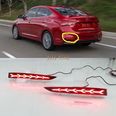 ĐÈN LED GẦM SAU TÍCH HỢP XI NHAN HYUNDAI ACCENT 2018. KIỂU XƯƠNG CÁ