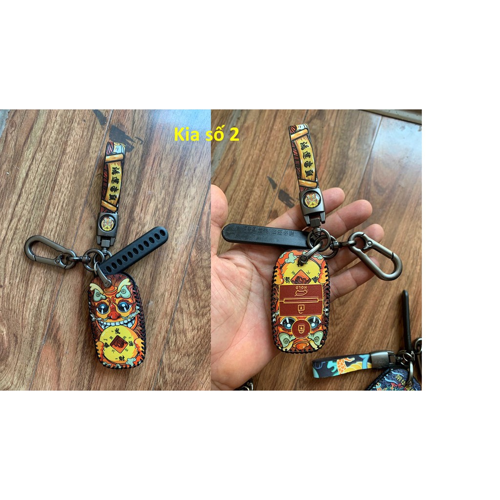 Bao da chìa khóa ô tô KHÂU TAY - TÀI LỘC - KIA có chìa