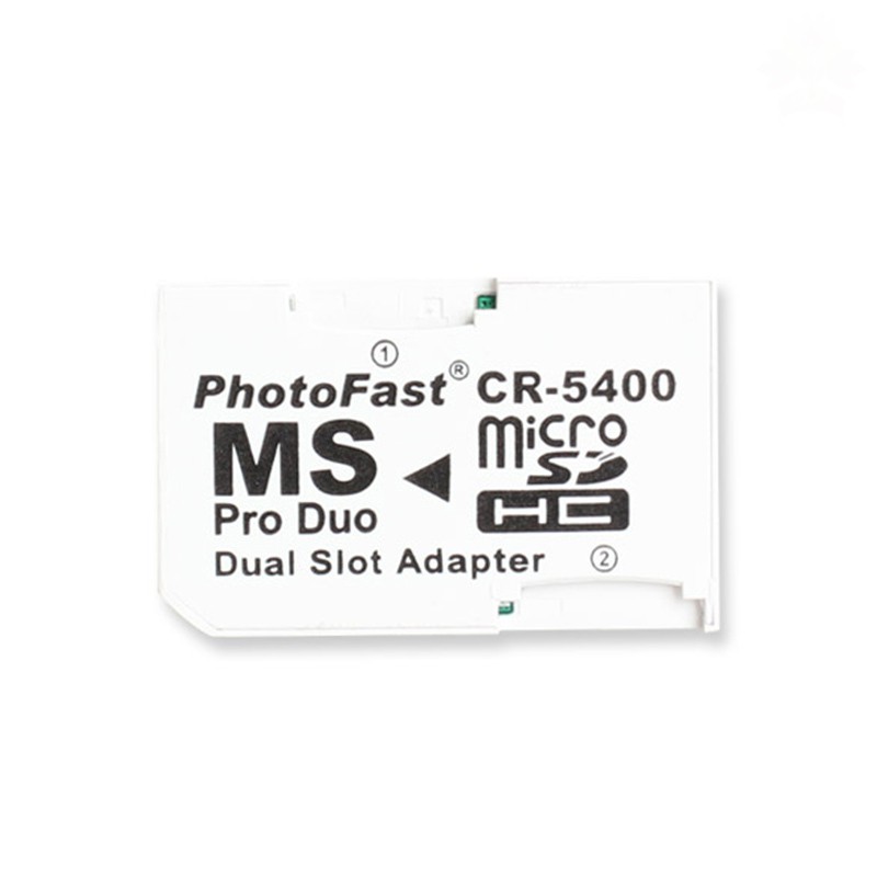 Bộ Chuyển Đổi Thẻ Nhớ Micro Sd Tf Sang 2 Khe Cắm Cho Ms Pro Duo Psp