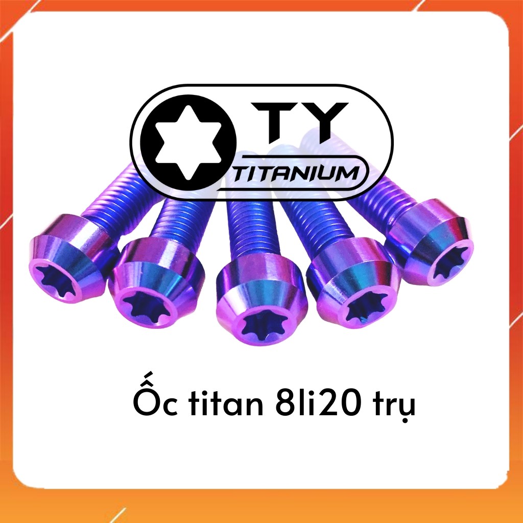 Ốc Titan gr5 8li20 Trụ gắn nhiều vị trí xe máy