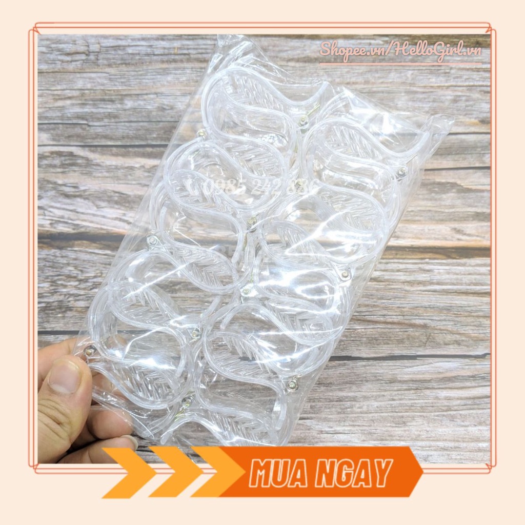 [Mã 11FASHIONSALE1 giảm 10K đơn 50K] SET 12 Kẹp Càng Cua Nhựa Trong Suốt Cao Cấp
