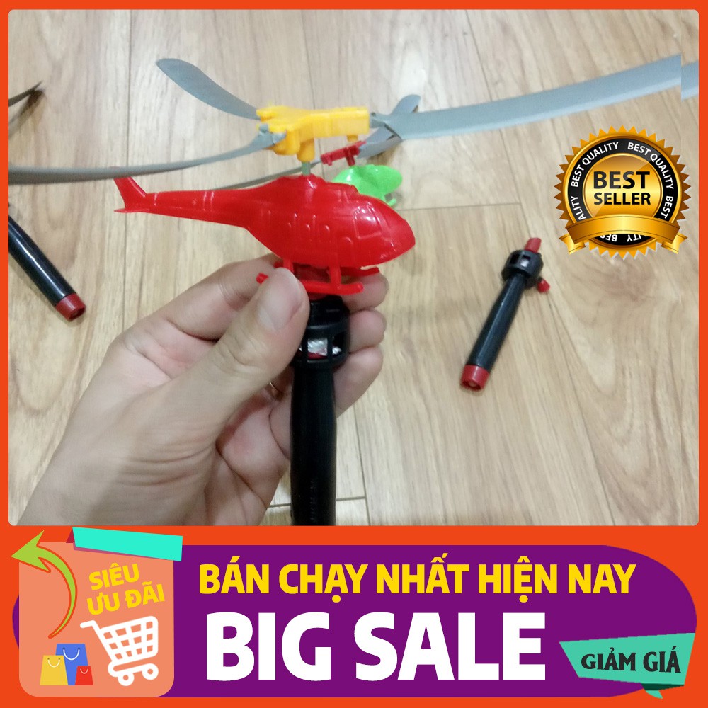 Máy bay trực thăng lên dây cót đồ chơi thú vị cho bé (bay lên cao được)