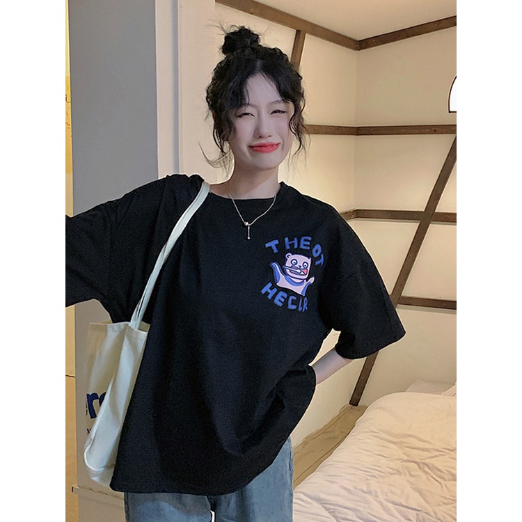 NRVP Áo Thun Nữ Tay Ngắn In Hình Phong Cách Hàn Quốc Thời Trang Mùa Hè 2022