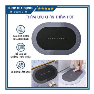 Thảm lau chân nhà tắm hút ẩm chống trơn hình ảnh thật