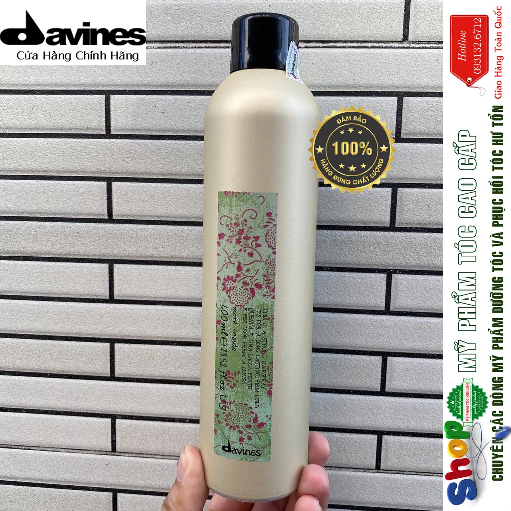 [Davines-Italia] Gôm xịt cứng Davines Strong Hairspray 400ml