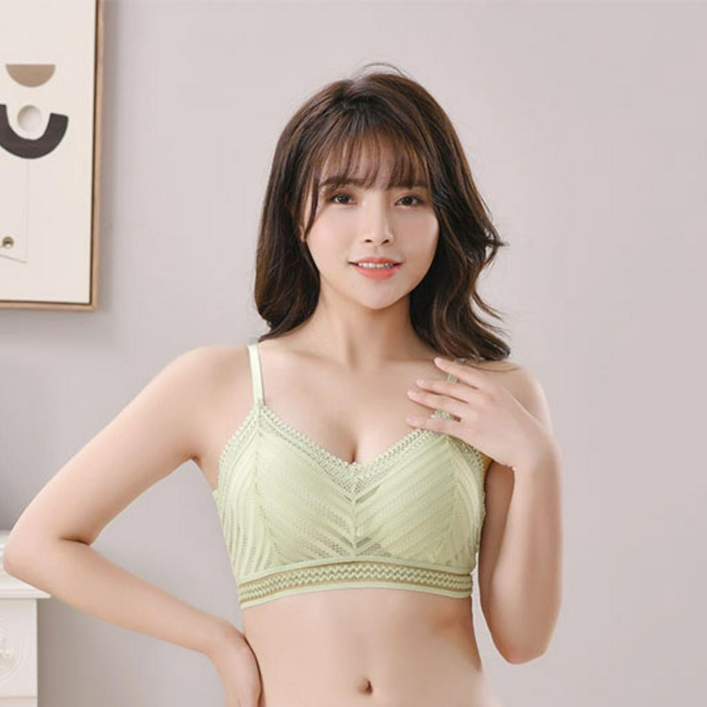 Áo bra nữ ren - Áo ngực nữ ren mút mỏng trái tim thoải mái gợi cảm mềm mịn Bellar B3613