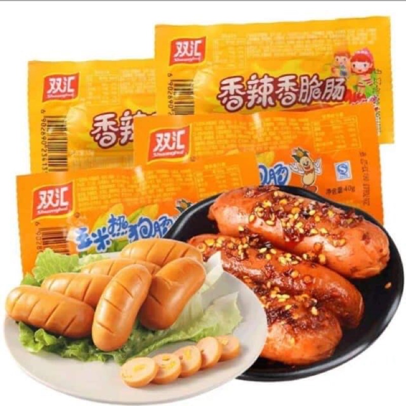 xúc xích ngô / cay