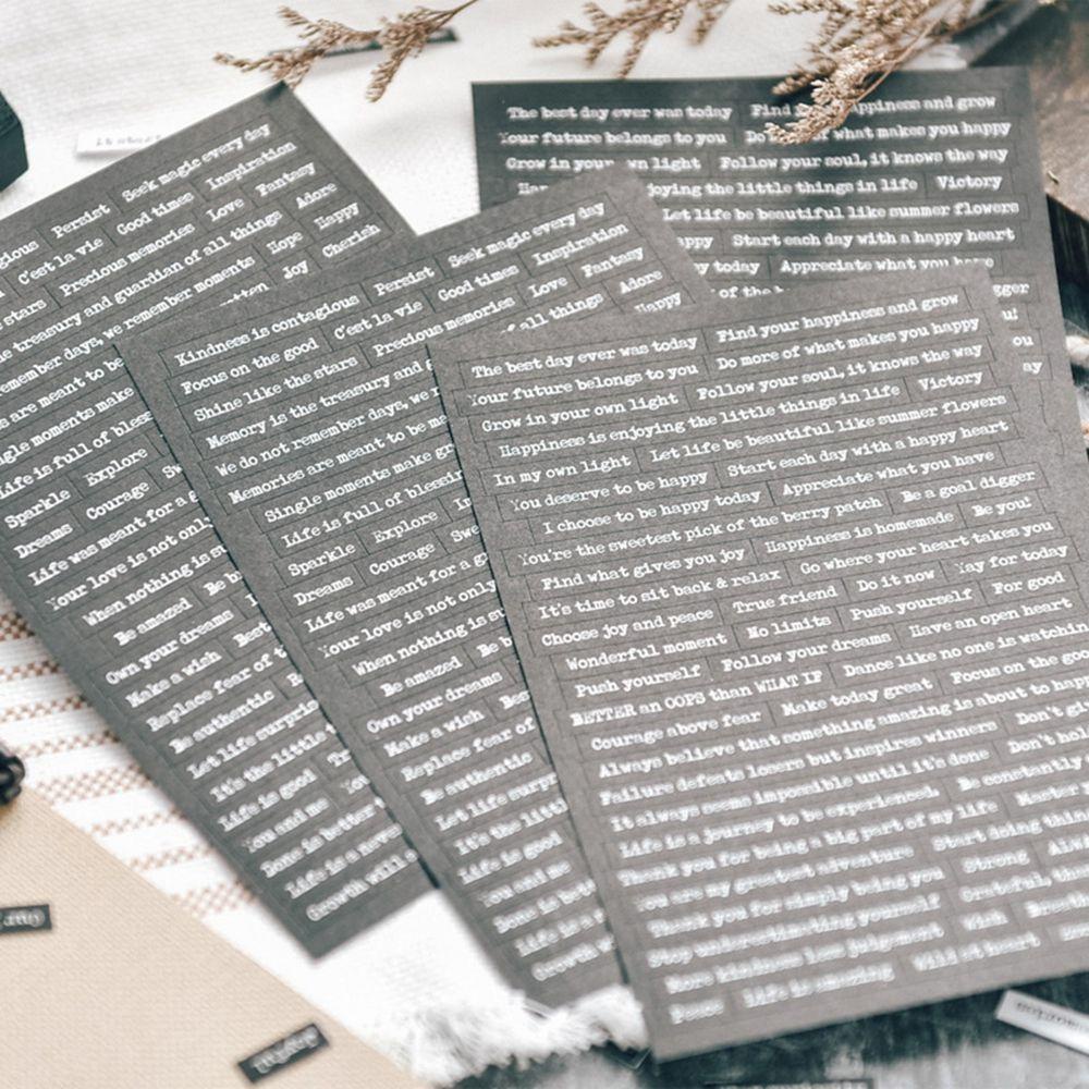 Bộ 8 Tờ Sticker Phong Cách Vintage Dùng Trang Trí Sổ Tay DIY