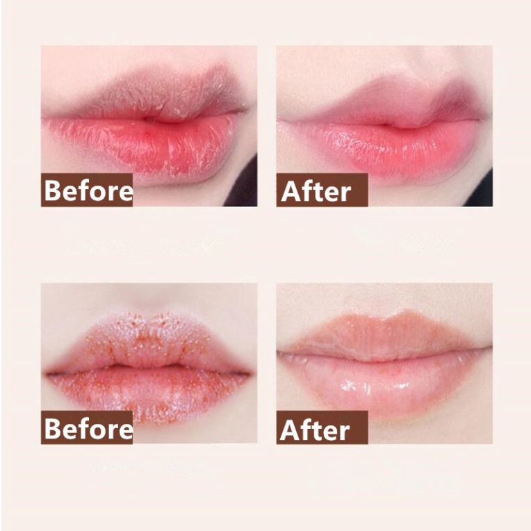 Tẩy tế bào chết môi HANBOLI chiết xuất bơ/đào/cà phê vitamin E dưỡng ẩm xóa mờ nếp nhăn MM DANA