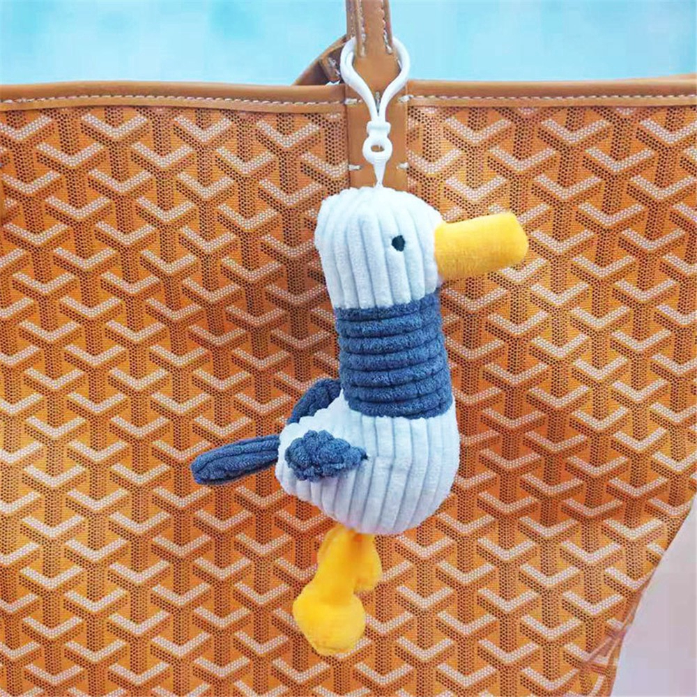 Chú Vịt Nhồi Bông Đáng Yêu Trang Trí Móc Chìa Khóa