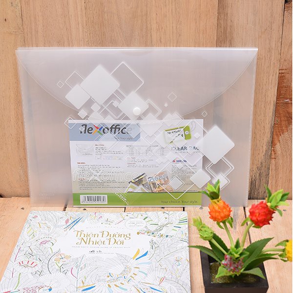 ⚡Giá sỉ bán buôn⚡ Bìa nút F4 Flexoffice có in FO-CBF01