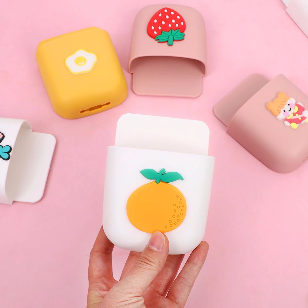 Hộp Đựng Bút / Điện Thoại / Đồ Dùng Gắn Tường Kiểu Dáng Kawaii Sáng Tạo